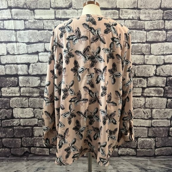 Lane Bryant Floral Long Sleeve Blouse Size 22 - Picture 7 of 11